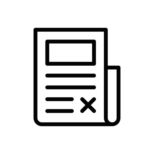 报纸广告线条图标图片下载