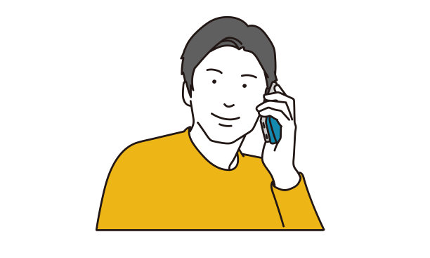 一个亚洲人在给客户中心打电话图片下载