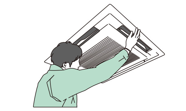 维修商用空调的电工图片下载