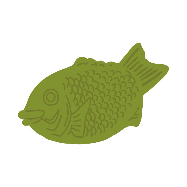 MatchaTAIYAKI彩色平面插图矢量图标图片下载