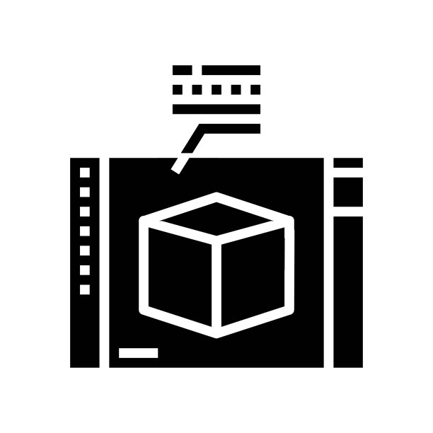 热分析材料工程字形图标矢量图图片下载