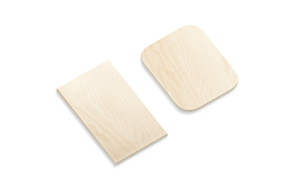 空白矩形木板模型集，侧面视图图片下载