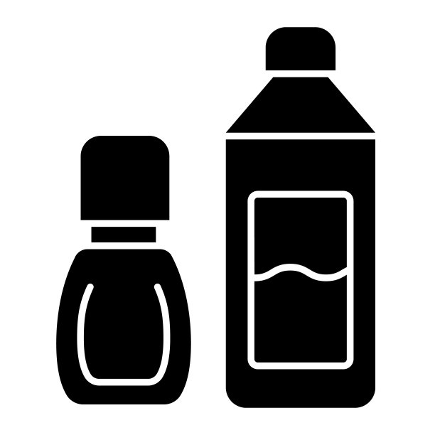 固体清洁剂图标。白色背景上的家居矢量图。为应用程序设计的清洁器字形样式。Eps 10。图片下载