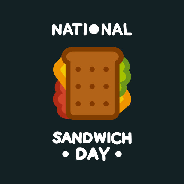 全国三明治日。向量。图片下载