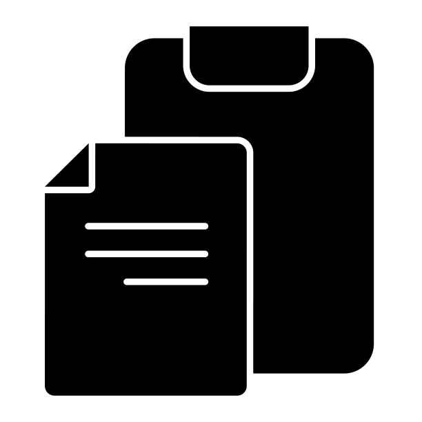 带有文档签名的剪贴板。纸和棋盘矢量插图隔离在白色。窗体字形样式设计和应用程序。图片下载