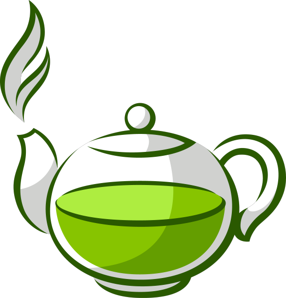 传统的绿茶茶壶图片下载
