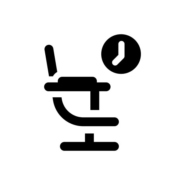 候诊室图标隔离平面设计向量图片下载