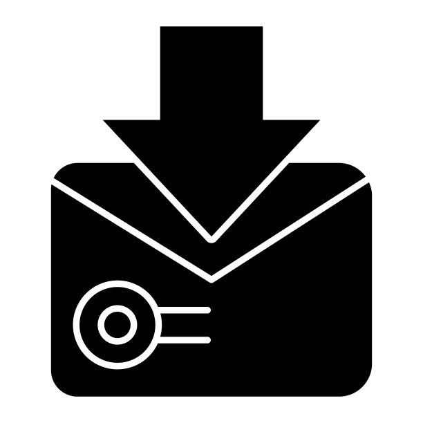 带邮票的信封图标。带有邮票的信封矢量图，白色背景隔离，邮件标志设计，EPS 10图片下载
