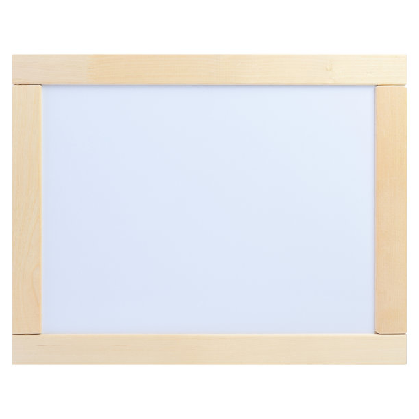 白色木制挂图，孤立在白色背景上。一个新的空画架。磁性白板用于学校和家庭教育。咖啡馆里的菜单板图片下载