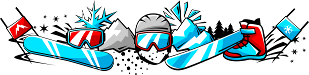 背景与滑雪板项目冬季运动图片下载