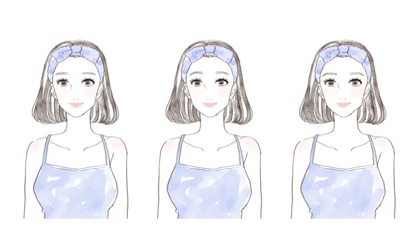 眉毛形状各异的女性图片下载