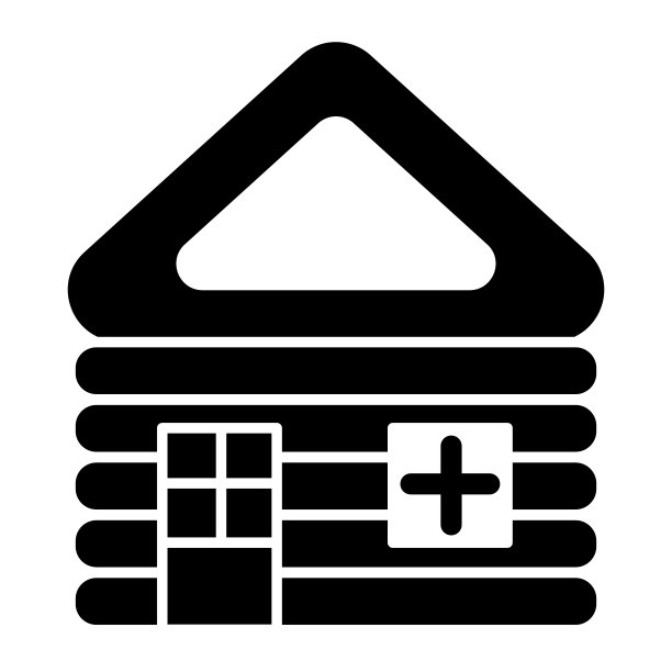 木屋坚实的图标。木屋矢量插图隔离在白色。家庭字形风格设计和应用程序。Eps 10。图片下载