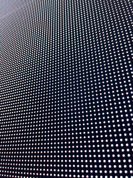 一个LED大屏幕的特写，在一个活动中有许多单独的点图片下载