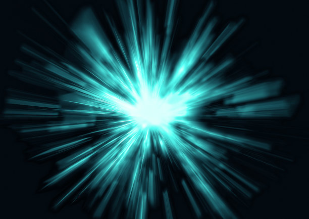 在外层空间闪耀的抽象蓝光背景图片下载