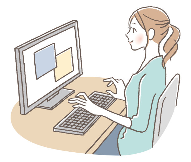 使用电脑的女人图片下载