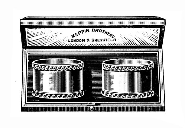 来自英国杂志的古董图片:Serviette Rings图片下载