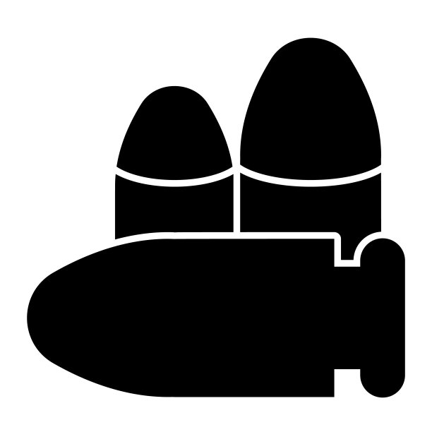 战争爆炸壳固体图标。武器子弹，弹药符号，白色背景上的象形文字。军事或战争标志移动概念网页设计。矢量图形。图片下载