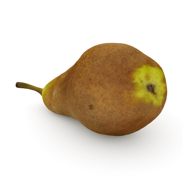 梨水果新鲜有机现实食品3D插图图片下载