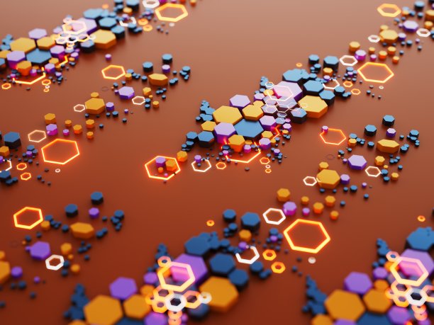 3d背景图片说明。技术高科技渲染。图片下载