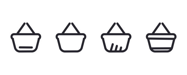 设置购物手柄篮子图标。图片下载