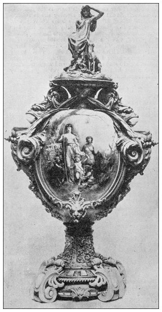 来自英国杂志的古董图片:黛安娜花瓶，由拉巴尔绘制图片下载