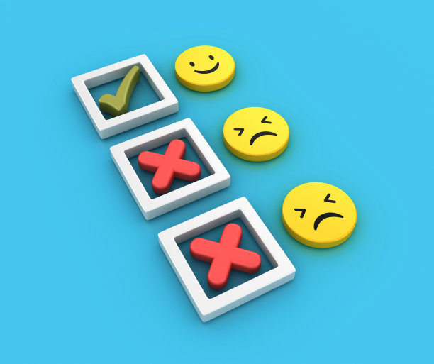 带有表情符号的调查反馈检查清单图片下载