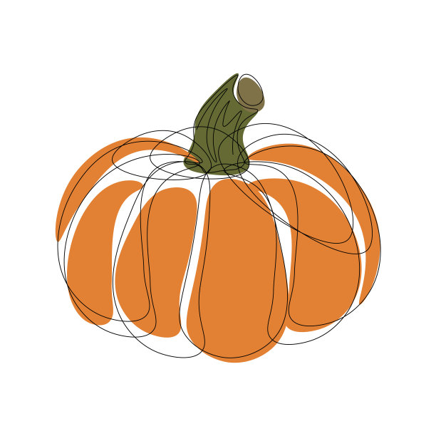 南瓜线艺术图片下载