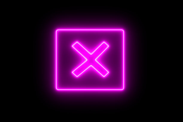 叉或X标记。选中紫色图标，孤立的。简单的检查标记。检查表的符号图片下载