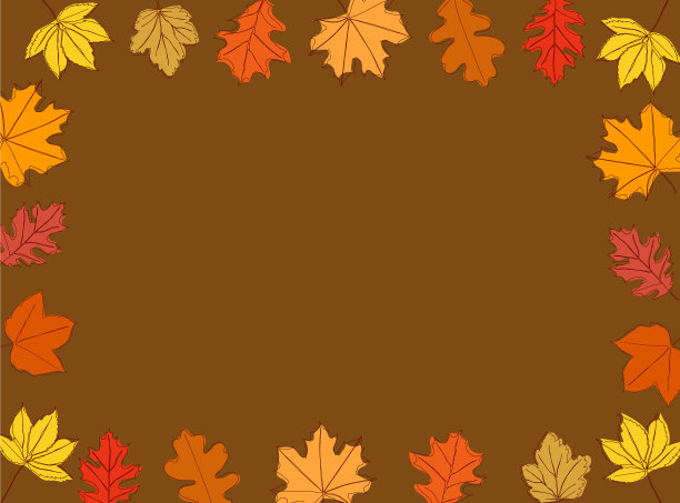 定格秋叶，定格秋叶上的褐色图片下载