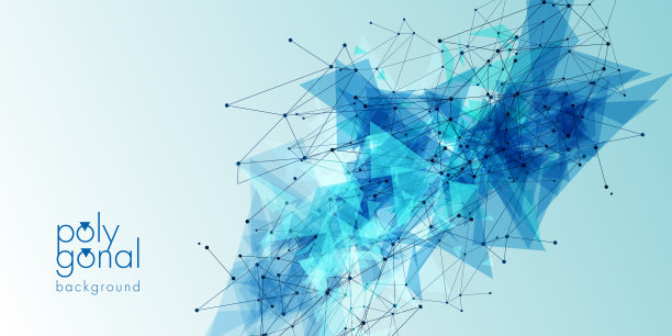 几何网络多边形全球图形背景图片下载