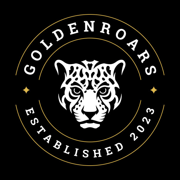 豹脸强非洲猫科掠食者头部极简设计模板向量平面图片下载