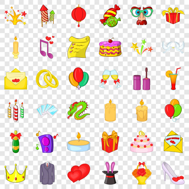 面具图标设置卡通风格图片下载