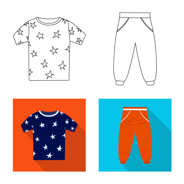 孤立物体时尚与服装图标集图片下载