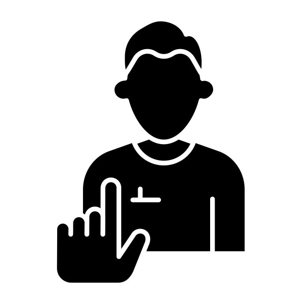 人力资源选择固体图标。人与手的指针，人的选择符号，字形风格的象形文字在白色的背景。团队合作标志移动概念网页设计。矢量图形。图片下载