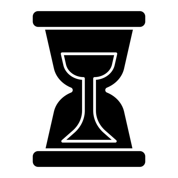 沙漏实体图标，计时工具概念图片下载