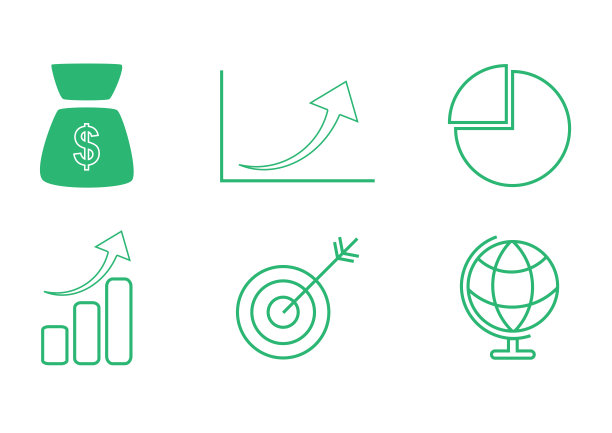 增长线矢量图标集。像素完美。可编辑的中风。这套套装包括个人成长，收入增长，火箭发射，百分比增长，演讲，投资，山峰，积极情绪，向上发展。图片下载
