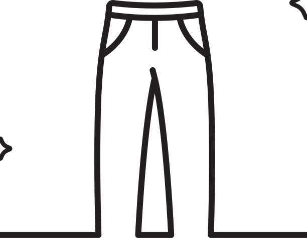 裤子线图标是裤子或牛仔裤的穿搭标志图片下载