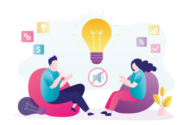 聋哑的商人坐着说话。商务谈判，聋哑人交流。手语和听力损失的概念。聋哑人用手势说话。图片下载