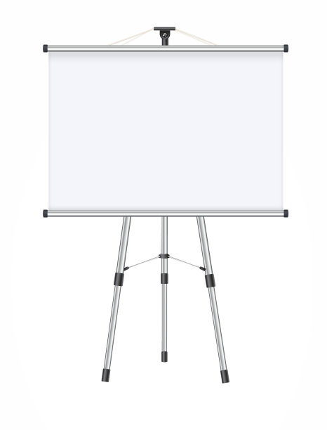 用于投影仪或广告横幅的水平屏幕。孤立在白色背景上。向量图片下载
