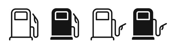 加油站图标。加油站。加油站矢量图标。图片下载