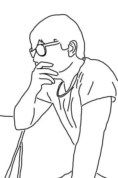 一个年轻人的思想画像图片下载