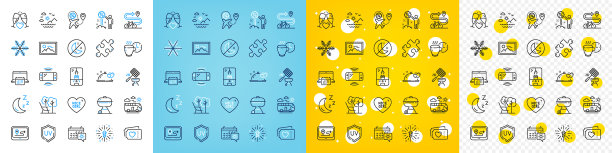 图标集的爱情票甲板椅和图片下载