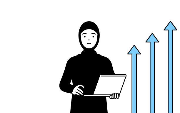 成功改善业务的穆斯林女人图片下载