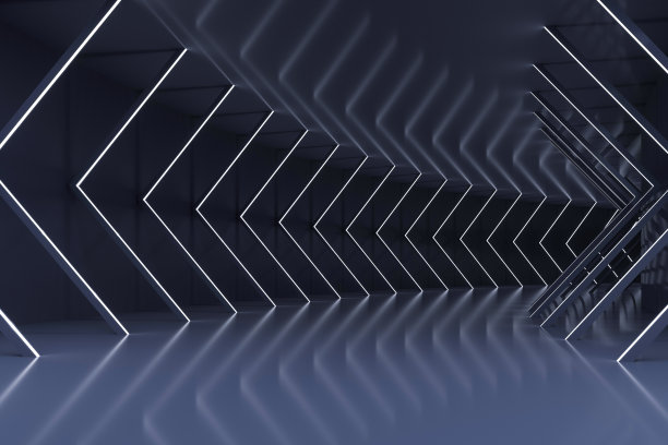 3D渲染：抽象隧道背景图片下载