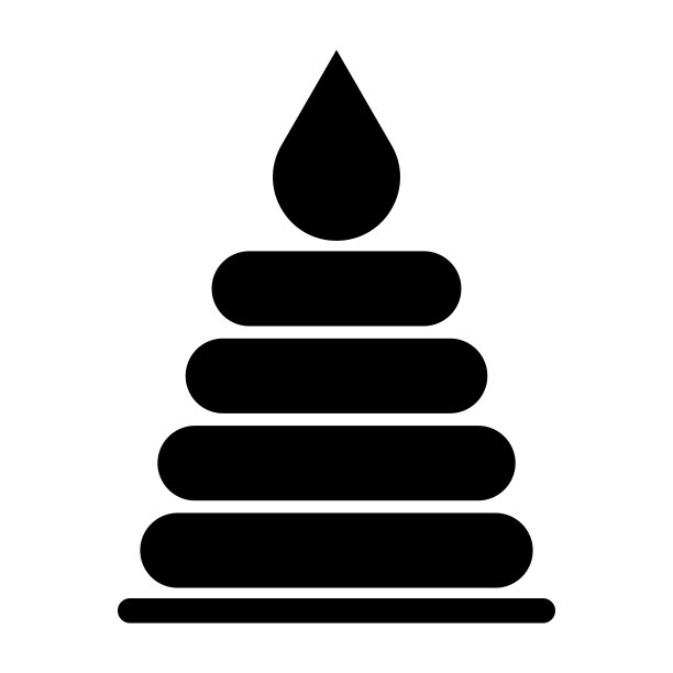 塑料堆叠环玩具婴儿固体图标，儿童概念，白色背景的金字塔玩具标志，儿童教育玩具图标在移动网页设计的字形。矢量图形。图片下载