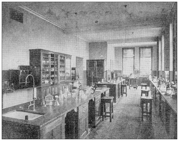 古董图片来自英国杂志:细菌学实验室，詹纳研究所，预防医学，切尔西图片下载