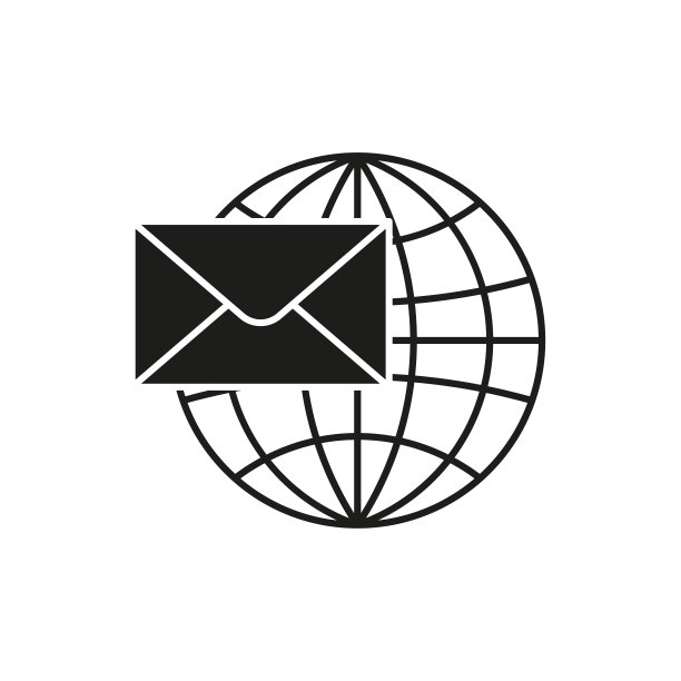 邮件地球仪图标。矢量插图。每股收益10。图片下载