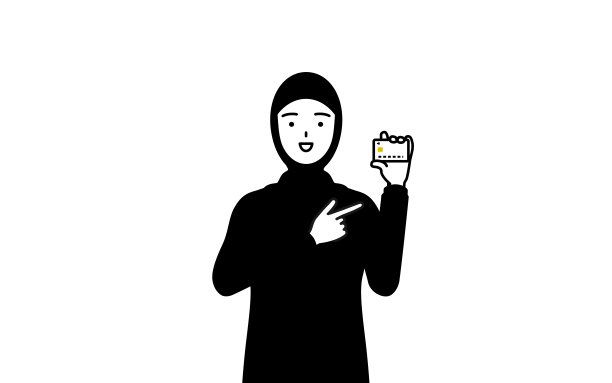 穆斯林女性推荐信用卡支付图片下载