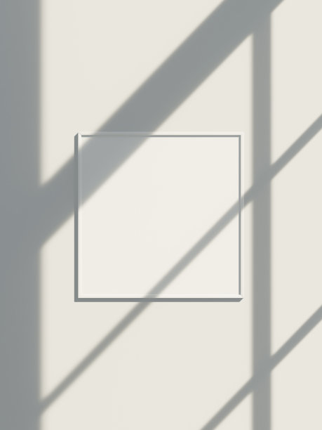 空框架模型与最小的窗口阴影图片下载