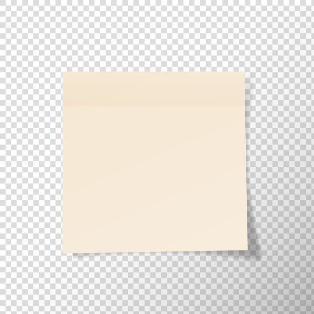 收集奶油笔记纸或张贴贴纸或张贴笔记与卷曲的角落准备为您的信息在透明的背景。矢量设计。图片下载